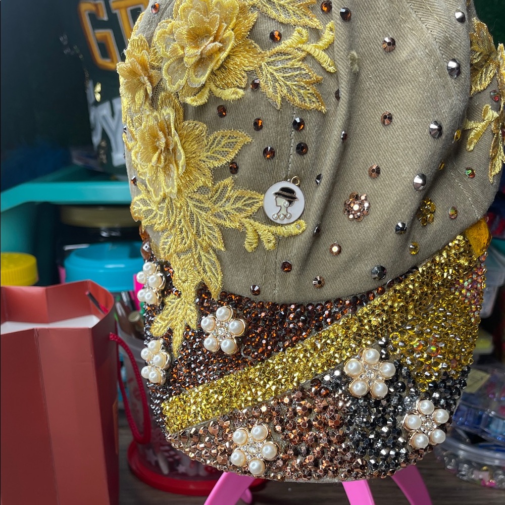 Embellished Kids Dress with Floral and Pearl Accents